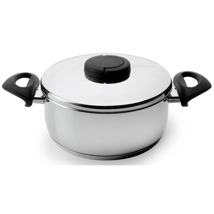 LACOR ESTUDIO staal 18/10 22 cm 3 L 85022 Steelpan met scharnierend deksel 85022