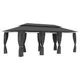 thumbnail of vidaXL Pavillon mit Vorhängen 600x298x270 cm Anthrazit