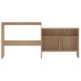 thumbnail of vidaXL Bartisch mit 2 Tischplatten Eichenoptik 130 x 40 x 120 cm