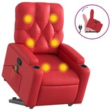 thumbnail of vidaXL Massagesessel mit Aufstehhilfe Rot Kunstleder