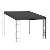 thumbnail of vidaXL Wand-Pavillon 3x3 m Anthrazit Stoff