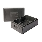 thumbnail of Thermo Future Box, Ice Cream +2, Isolierbox schwarz, hoher Deckel, für 2 breite Eisbehälter 360 x 250 mm, robust, nachhaltig aus EPP