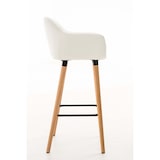 thumbnail of Conjunto de 2 bancos de bar em pele Grant branco