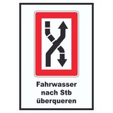 thumbnail of Fahrwasser nach Steuerbord zu überqueren Symbol und Text A2 Rückseite selbstklebend