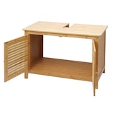 thumbnail of Arredo bagno bambu a listelle serie HWC-B18 mobile sottolavabo 60x80x40cm