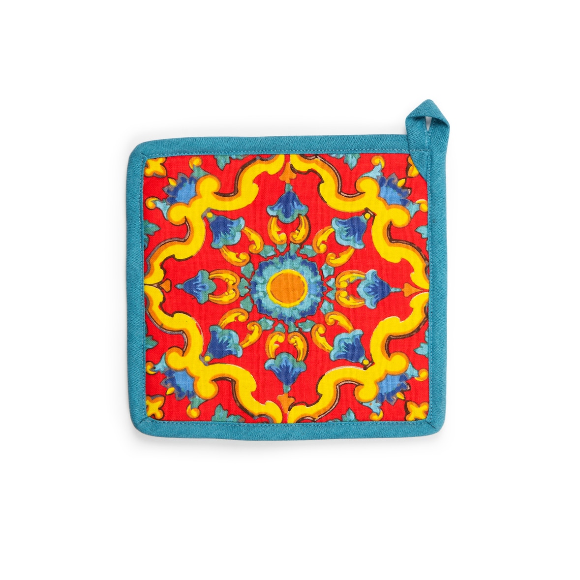 Excelsa Topflappen Trinacria Baumwolle 20X20 Cm Bunt