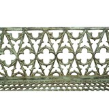 thumbnail of Biscottini Garten-Balkonbank - Außenbank 130x47x79 cm - Gartensofa für draußen - Bank aus Gusseisen - Grünes Gartensofa