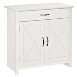thumbnail of Aparador de Cocina con 1 Cajón 2 Puertas y Estante Interior Ajustable Mueble Auxiliar Decorativo para Comedor Salón 80x39,7x80 cm Blanco Lavado