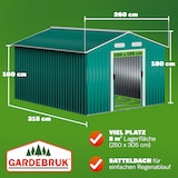 thumbnail of GARDEBRUK® XXXL Gerätehaus mit Fundament Schiebetür Kantenschutz