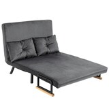 thumbnail of HOMCOM Divano Letto con Schienale Regolabile su 5 Livelli Grigio Scuro