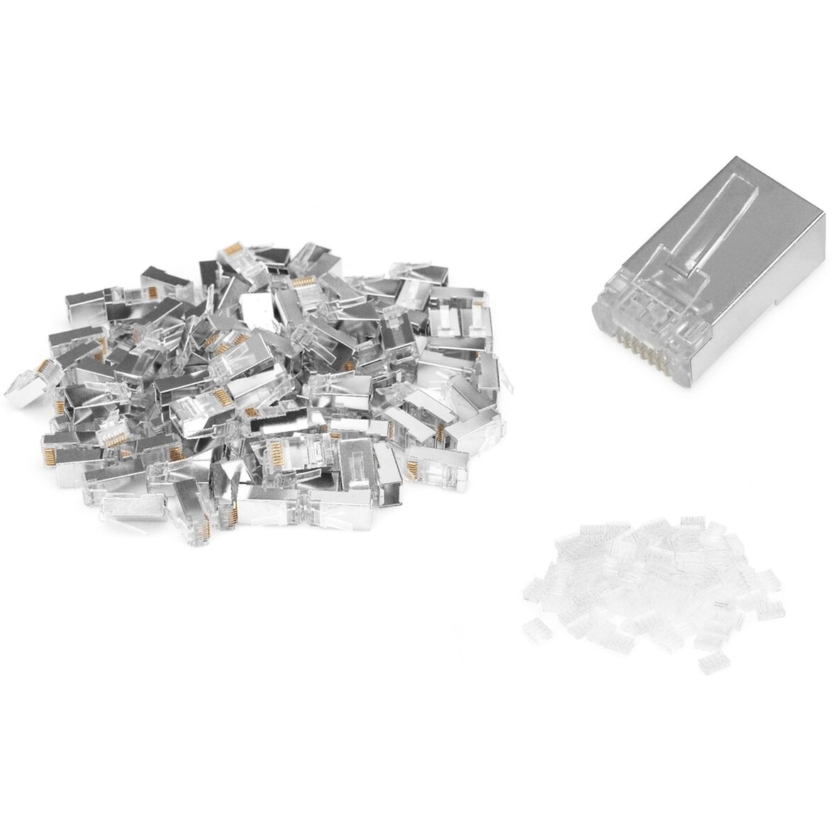 DIGITUS CAT 6 Modularstecker für Rundkabel - 100 Stk.