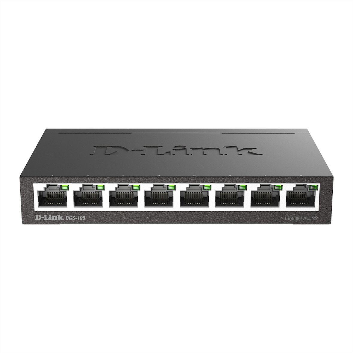 D-Link DGS-108 Conmutador de red no gestionado Negro