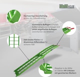 thumbnail of TRUTZHOLM 1x Auffahrrampe klappbar 180 cm Traglast 340 kg Alu grün Riffelstab Verladerampe