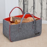 thumbnail of Schwerlast Filztasche - 50x25x25 Filz Einkaufstasche - Kamintasche Kaminholzkorb