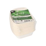 thumbnail of 192 Schalen, Zuckerrohr `pure` 3,5 cm x 10 cm x 10 cm weiss `Belle Vie, Ligne Carrée`