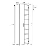 thumbnail of UlasXL8 Schuhschrank 2 Türen Eiche dekor.