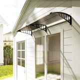 thumbnail of Tejadillo de Protección 200x96 cm Marquesina Exterior para Puertas y Ventanas contra Sol y Lluvia con Soporte de PP Regleta de Aluminio
