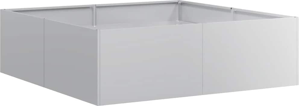 vidaXL Pflanzkübel 100x100x30 cm Verzinkter Stahl