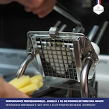 thumbnail of Coupe-frites professionnel 8 x 8 mm sur socle epoxy Louis Tellier - couteau étamé + poussoir 8 mm - Made in France - CS08