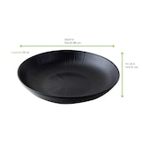 thumbnail of FHC - 12Pcs - Black Phoenix assiette creuse noire ré-employable - Ø 22,7cm, 950ml