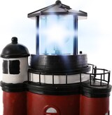 thumbnail of Solar Garten Leuchtturm Roter Sand XL, 108 cm, LED kaltweiß, mit Dämmerungssensor, rotierendes Licht, wetterfest, inkl. austauschbarem Akku | Raburg