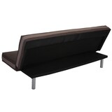 thumbnail of 3er-Sofa Herstal, Couch Schlafsofa Gästebett Bettsofa 177cm ~ Textil, braun