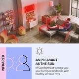 thumbnail of Wonderwall Air Art Smart Infrarotheizung Wald 60x60cm 350W Mehrfarbig
