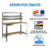 thumbnail of SimonRack Établi d’atelier, 910x610 mm, 3 étagères, Charge 400 kg, Galvanisé - BT-1