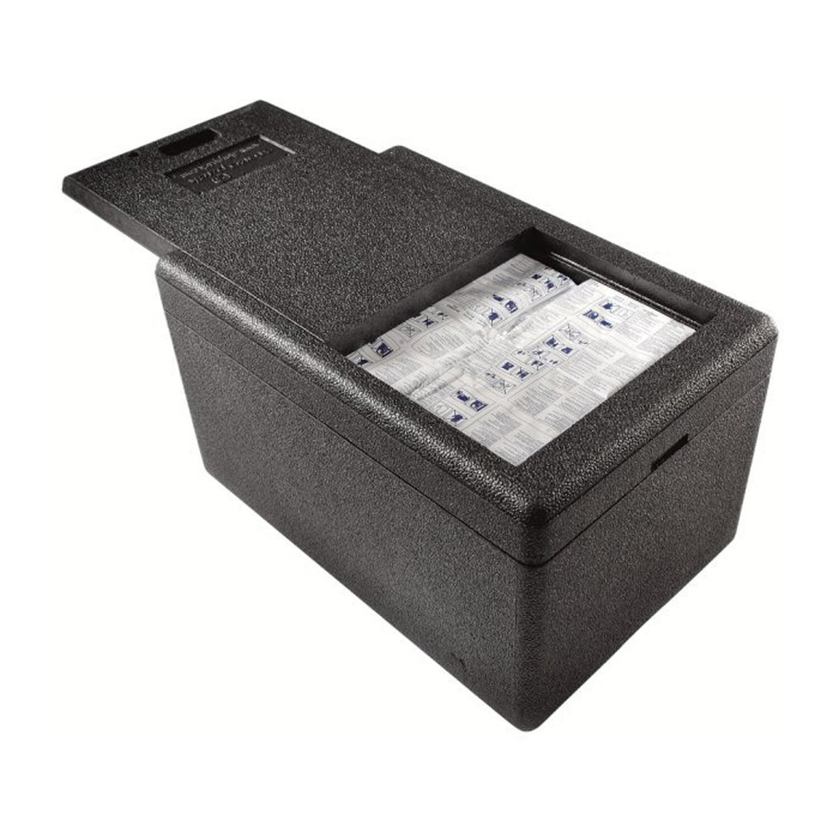 2x Mehrwegshipper mit Deckel aus EPP für Trockeneis 600 x 400 x 347 mm 33 Liter