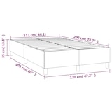 thumbnail of vidaXL Bettgestell Rosa 120x200 cm Samt