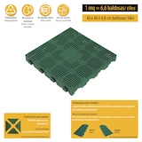 thumbnail of ArtPlast - Pavimentazione da giardino per esterni 39x39x4,8 cm effetto drenante superficie 0,15 m² collezione combi - verde