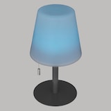 thumbnail of Lampe d'extérieur LED rechargeable USB base acier Gris Foncé D 16 x H 30 cm