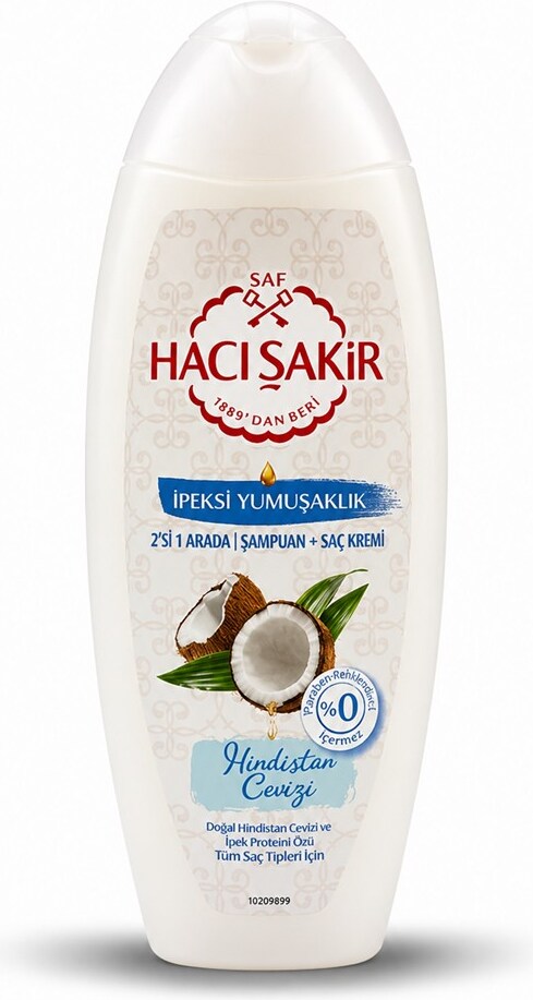 Eine Flasche Kokosnuss-Shampoo.