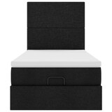 thumbnail of vidaXL Ottoman-Bett mit Matratze & LEDs Schwarz 90x190 cm Stoff