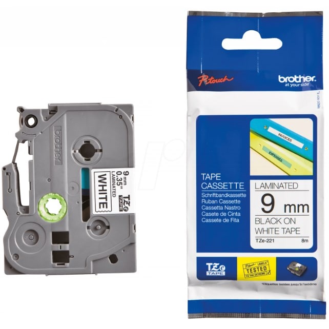 Brother TZE221 Thermische overdracht Zwart/Wit TZE221