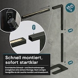 thumbnail of LUXULA LED Stehleuchte LX700136 45 W 4000 K neutralweiß schwarz