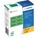 thumbnail of HERMA Etikett 4805 10x22mm 0-999 3fach grün 1.000 St./Pack.