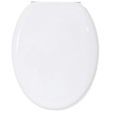 thumbnail of MSV WC Sitz Toilettendeckel MDF Holzkern "Uni weiß" Scharniere aus Edelstahl - hochwertige und stabile Qualität