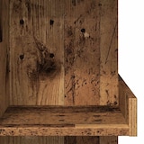 thumbnail of Mesa de bar con estante madera envejecida 100x48x101,5 cm