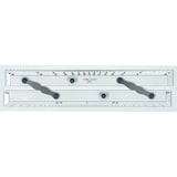 thumbnail of Parallellinial A1612M 30cm transparent Packung mit 10 Stück