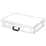 thumbnail of Kunststoffkoffer/Gerätekoffer, Industriequalität, weiß, Euro-Format LxBxH 600 x 400 x 130 mm