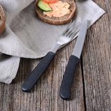 thumbnail of GRÄWE Tafel- / Brötchenmesser, schwarz, 2er-Set