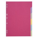 thumbnail of Coutal Jeu 6 Intercalaires Neutre Coloris Assortis A4 Carte Carte Recyclee