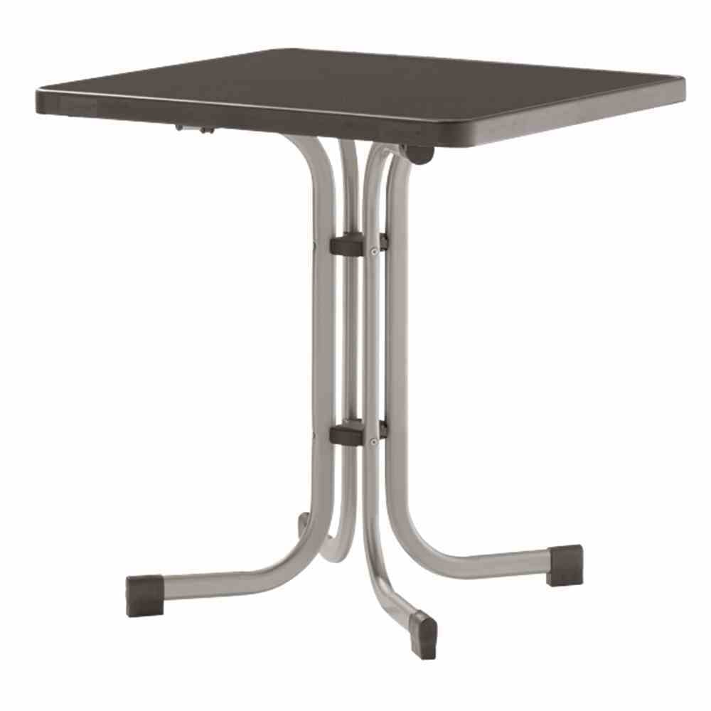 SIEGER  231/ Boulevard-Klapptisch, 70x70 cm, graphit/anthrazit