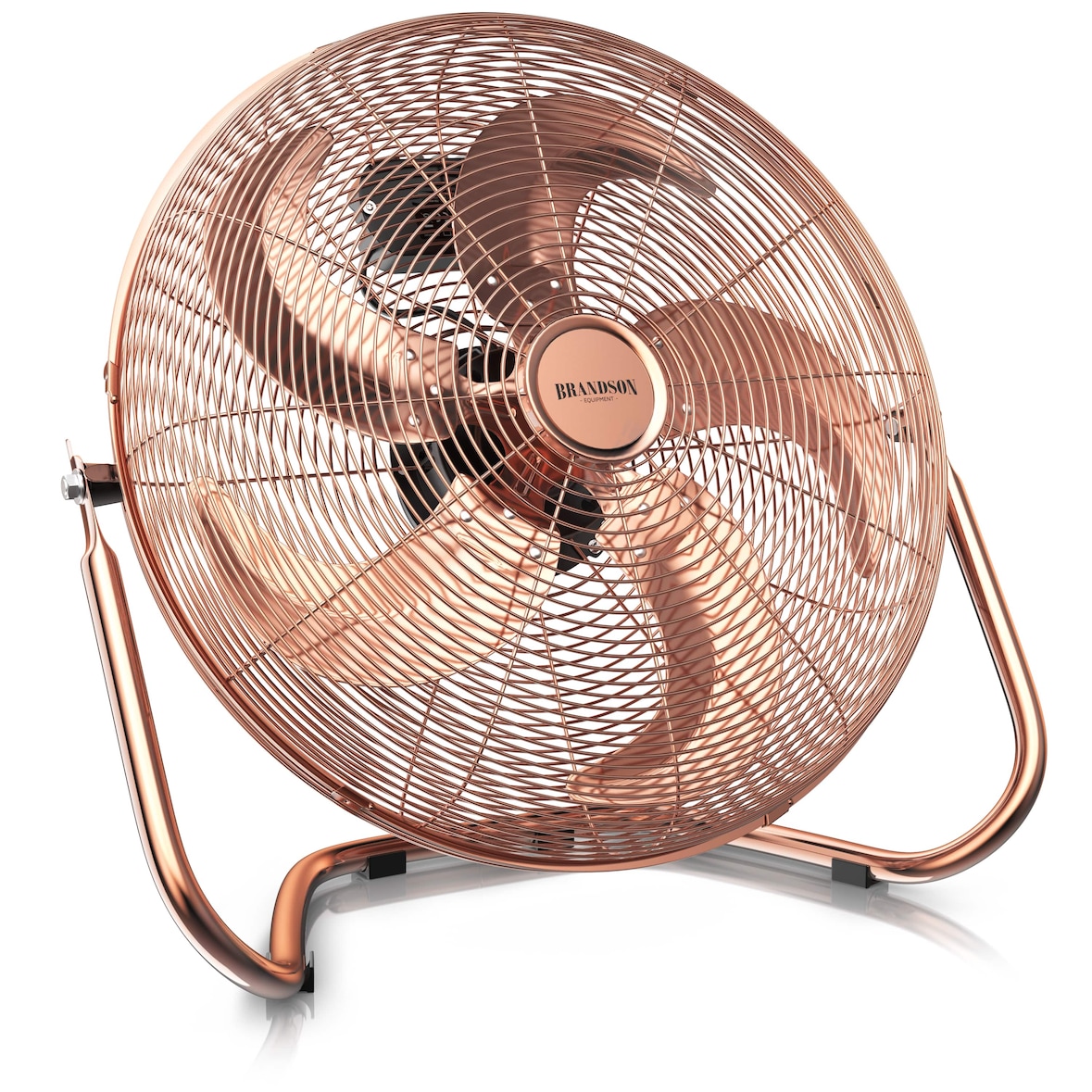 Brandson Windmaschine Retro Design, Ventilator, Standventilator 50 cm, Bodenventilator 120 Watt, hoher Luftdurchsatz, stufenlos neigbarer