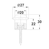 thumbnail of Tür-Abstandshalter Gummischutz Türstopper Schwarz Doorstopper Bodentürstopper