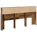 thumbnail of vidaXL Bett-Kopfteil mit Ablagen Altholz-Optik 200x19x103,5 cm