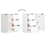thumbnail of Helloshop26 - Aparador cómoda armario mueble de almacenaje organizador para cocina salón salón 60 x 30 x 70 cm madera de ingeniería 02_0030328