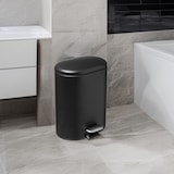 thumbnail of WellHome - Secchio a pedale in acciaio inox Siliflex 6 L nero