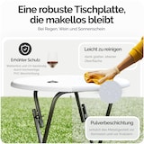 thumbnail of Casaria Stehtisch Bistrotisch Klappbar 60cm Holz Optik Weiß